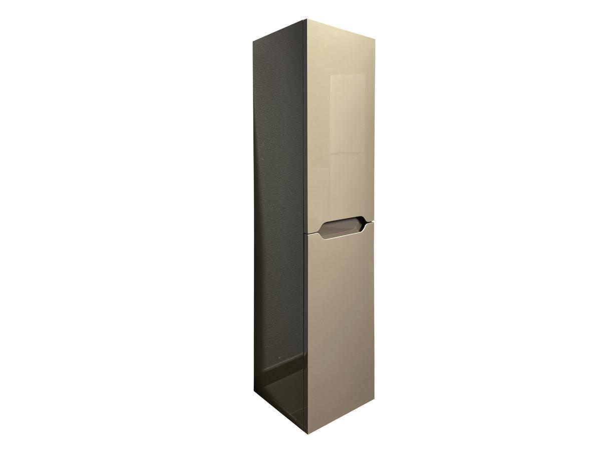 Vente-unique Badhochschrank hängend - B 30 x T 30 x H 120 cm - Taupe - STEFANIE  