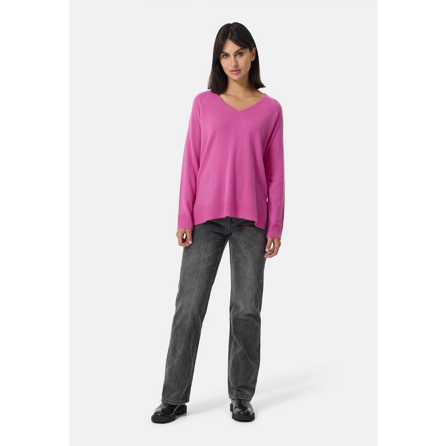 CASH-MERE.CH Pullover mit Seitenschlitzen  