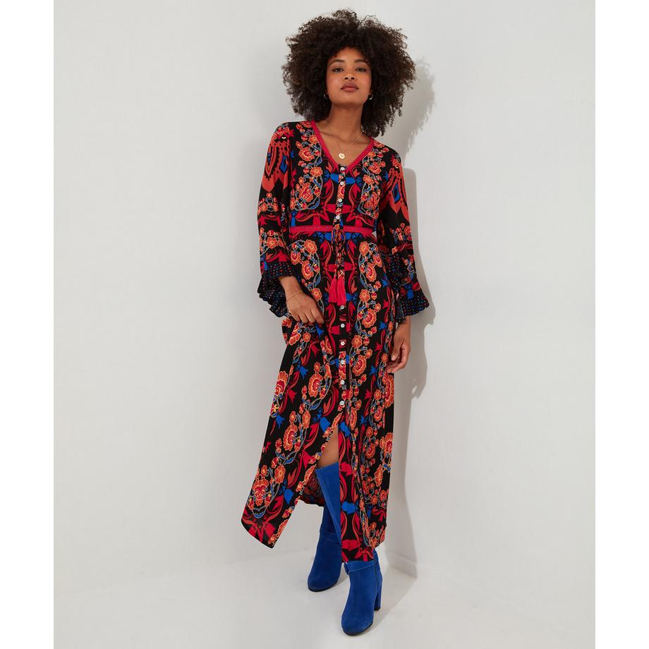 Joe Browns Abito Lungo Boho Abbottonatura Completa  