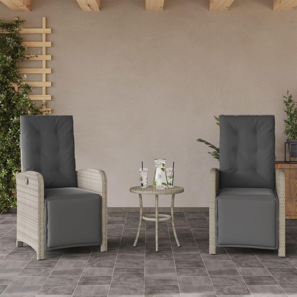 VidaXL Gartensessel verstellbar poly-rattan  