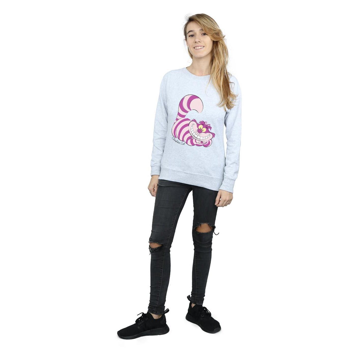 Alice in Wonderland Alice au Pays des Merveilles Sweatshirt imprimé Chat du Cheshire  
