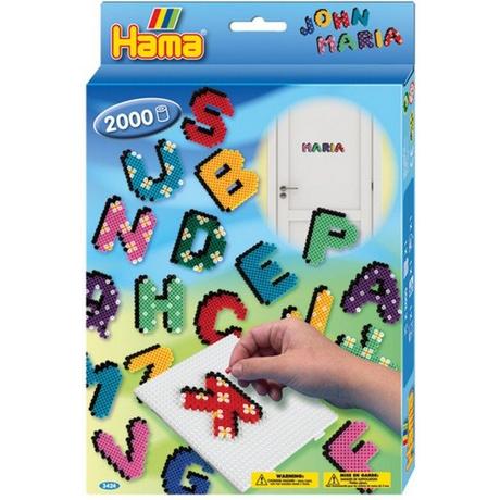 hama  Midi Bügelperlenset Buchstaben (2000Teile) 