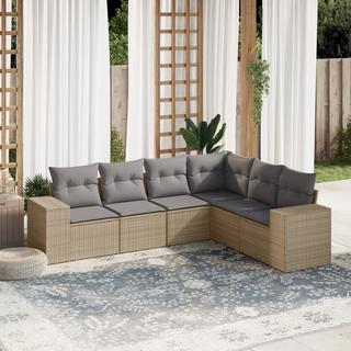 VidaXL set divano da giardino Polirattan  