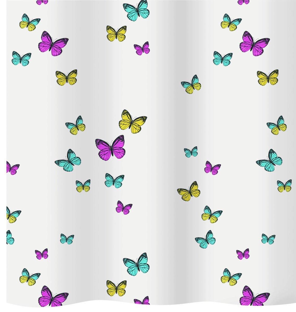 diaqua Tenda da doccia tessile Papillon  
