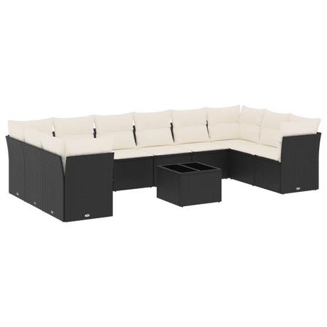 VidaXL set divano da giardino Polirattan  