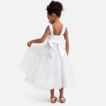 Robe de cérémonie satin et tulle