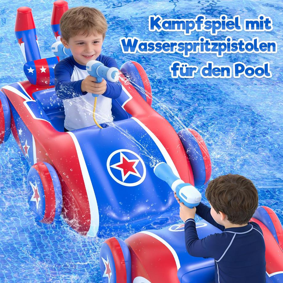 Activity-board Kinderschwimmring mit Wasserpistole, aufblasbarer Schwimmreifen  