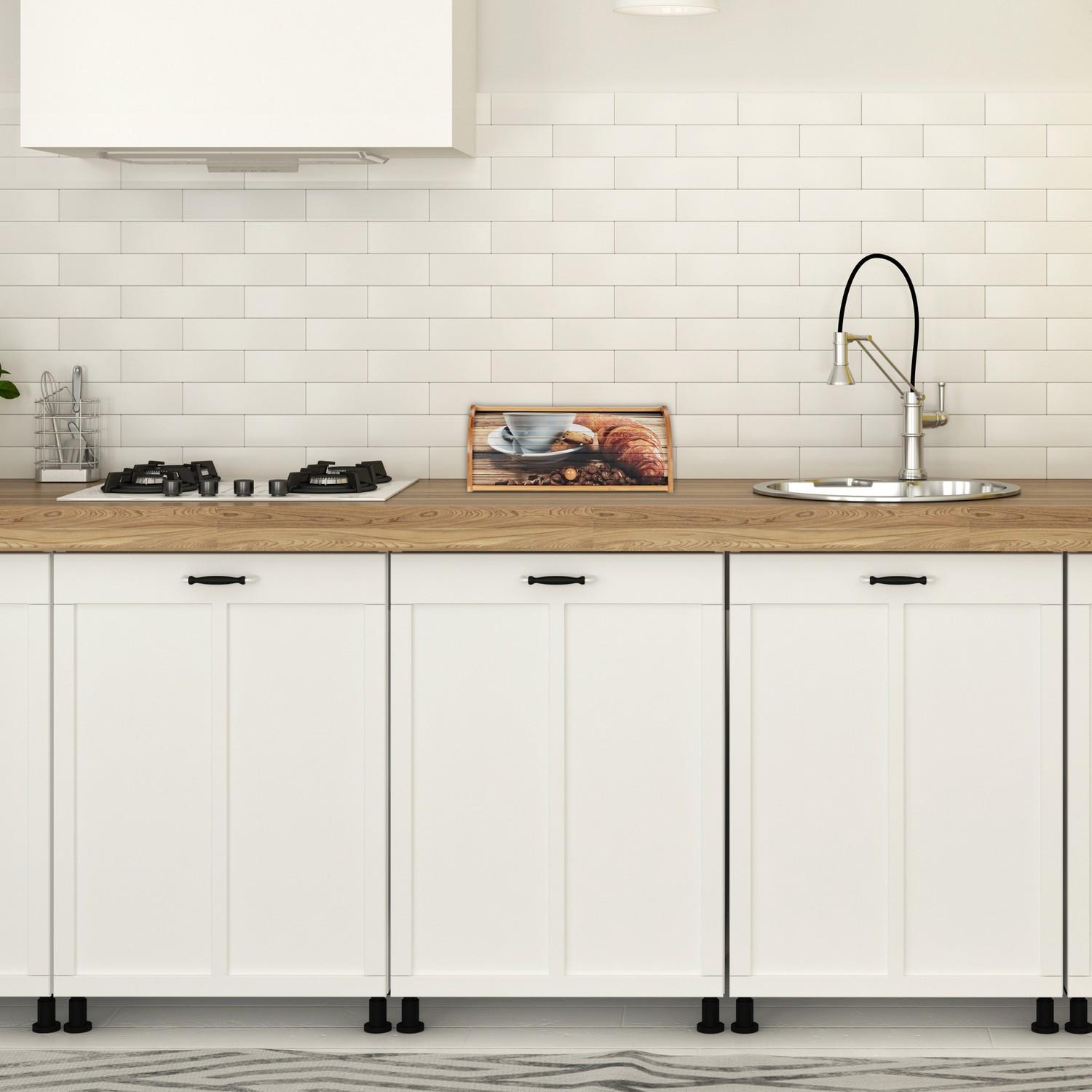 Northix Bambus-Brotkasten mit Rolldeckel  