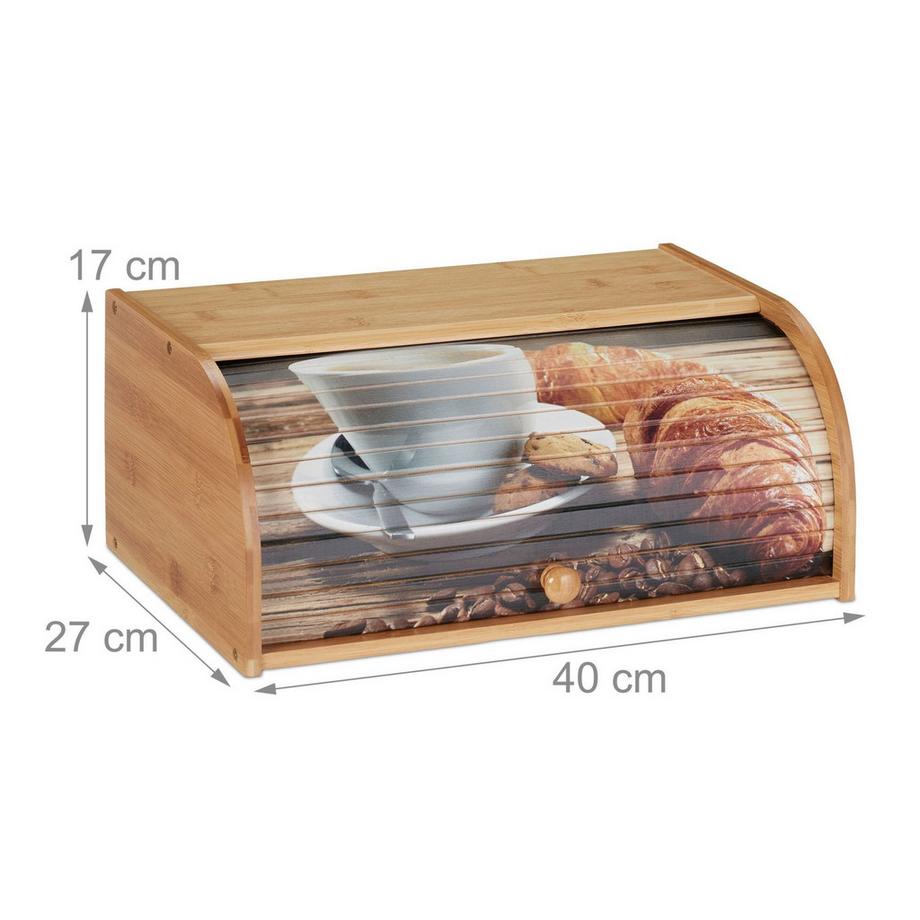 Northix Bambus-Brotkasten mit Rolldeckel  