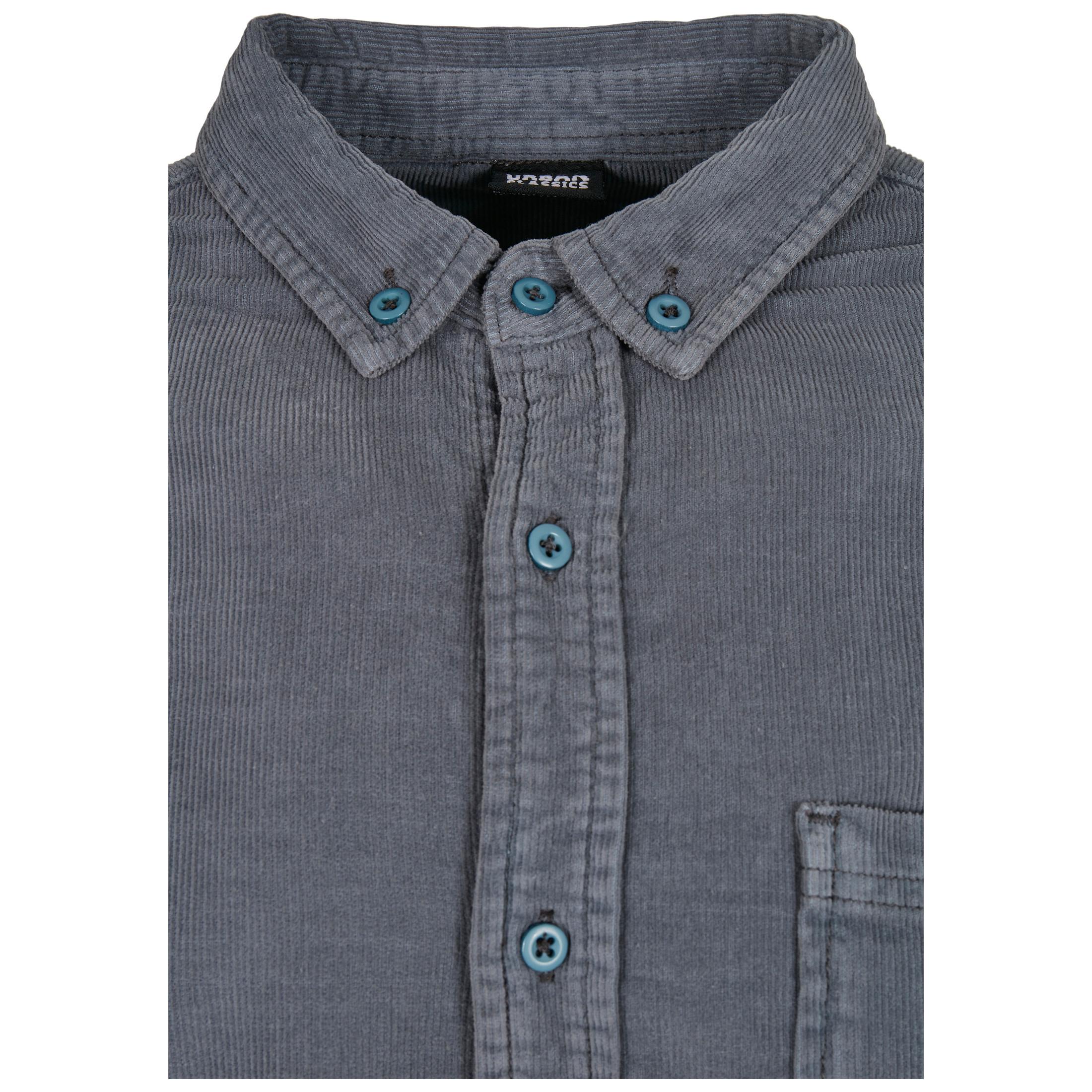 URBAN CLASSICS Chemise Manches Longues en Velours Côtelé  