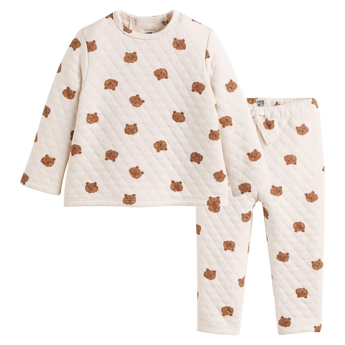 La Redoute Collections  Ensemble 2 pièces matelassé imprimé oursons 