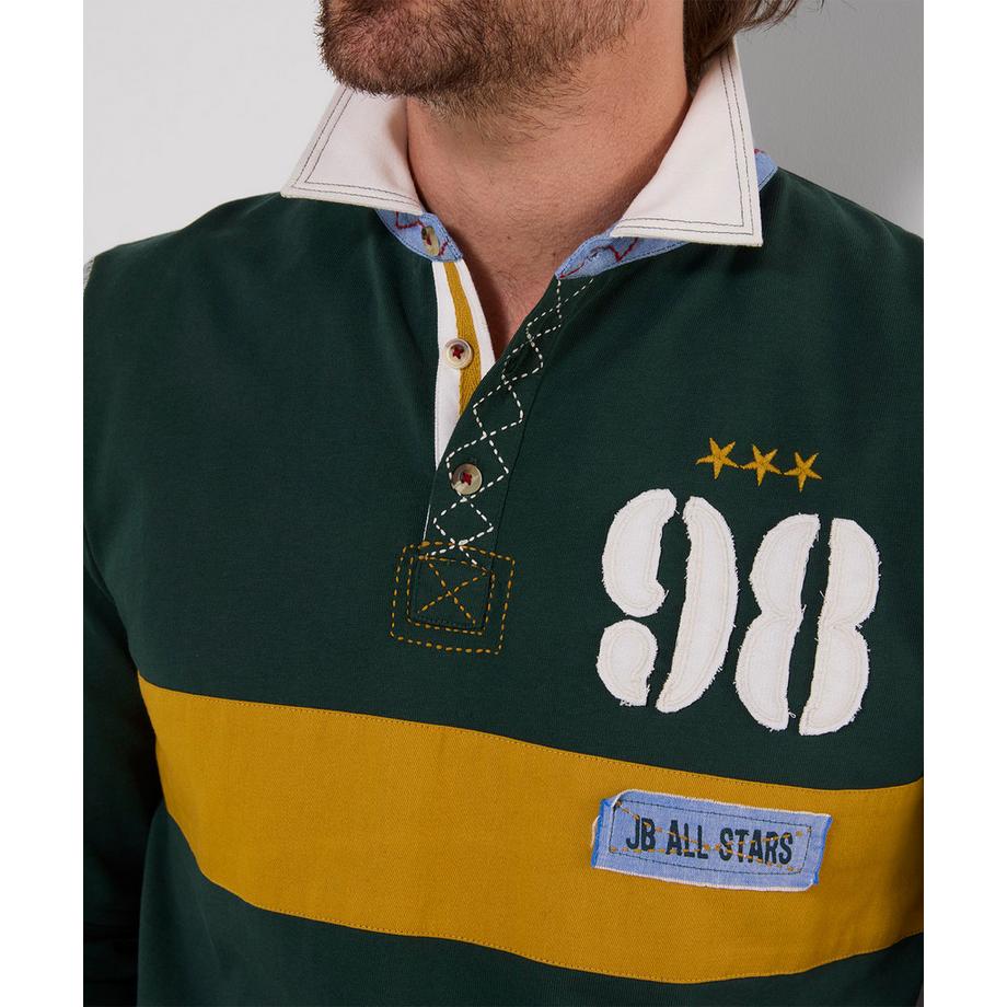 Joe Browns Camicia Rugby Henley con Dettagli Completi  