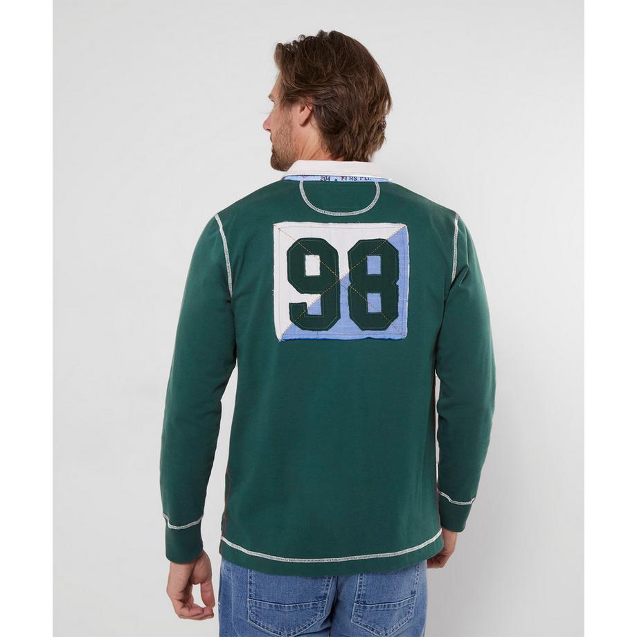 Joe Browns Camicia Rugby Henley con Dettagli Completi  