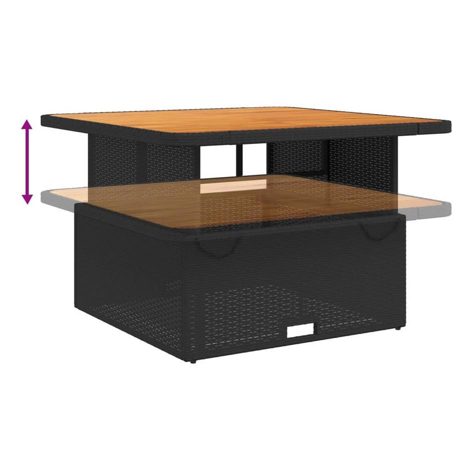 VidaXL Gartentisch poly-rattan  
