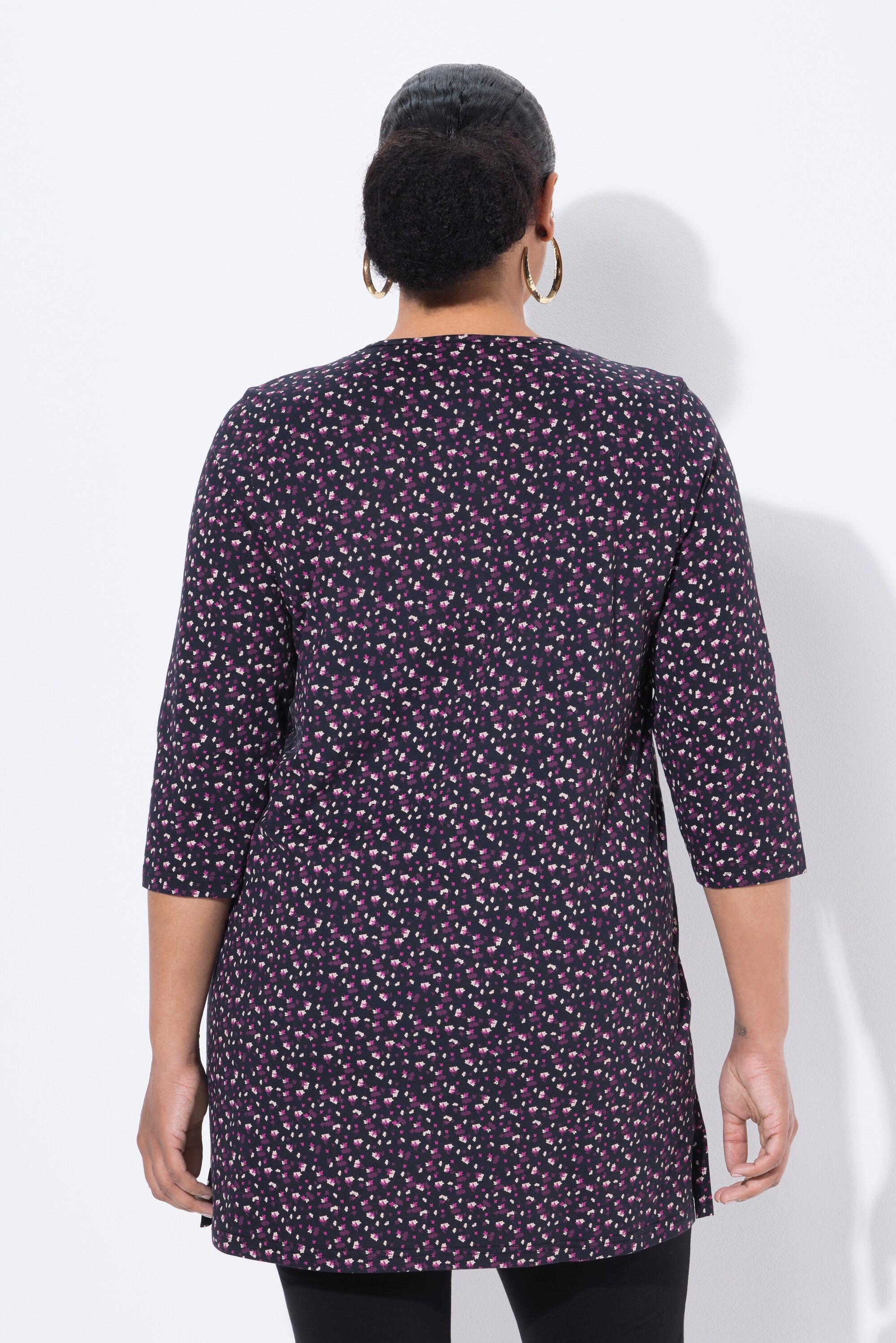 Ulla Popken Maglia lunga linea A Girocollo Maniche 3/4  