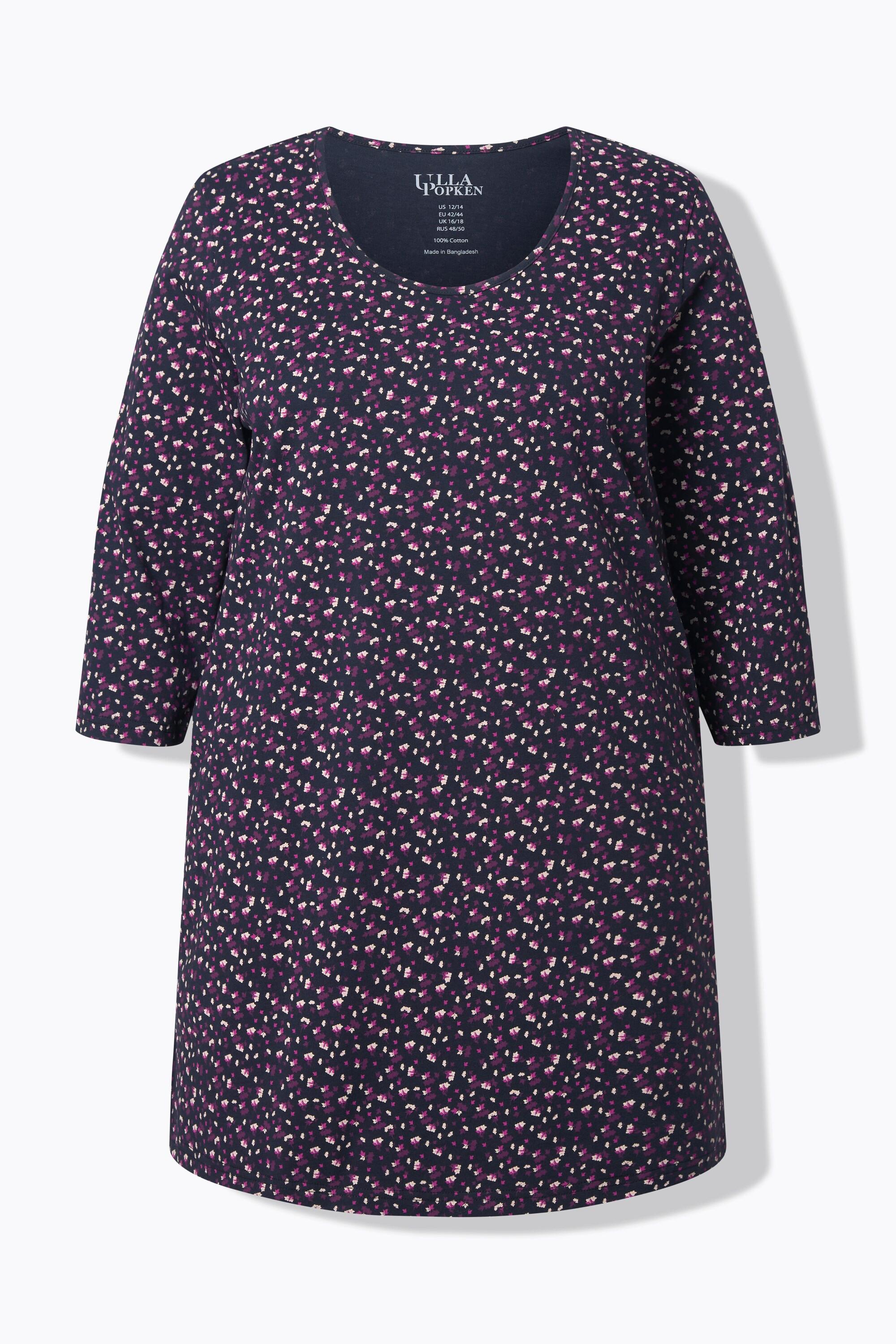 Ulla Popken Maglia lunga linea A Girocollo Maniche 3/4  