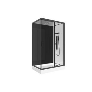 SHOWER DESIGN Duschkabine mit Hydromassage - Beidseitige Installation - 110 x 80 x 215 cm - FOMIRA  