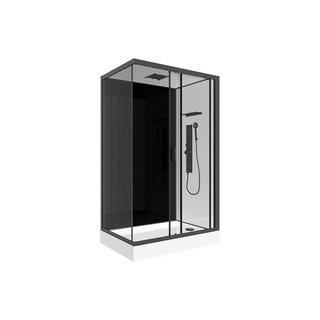 SHOWER DESIGN Duschkabine mit Hydromassage - Beidseitige Installation - 110 x 80 x 215 cm - FOMIRA  