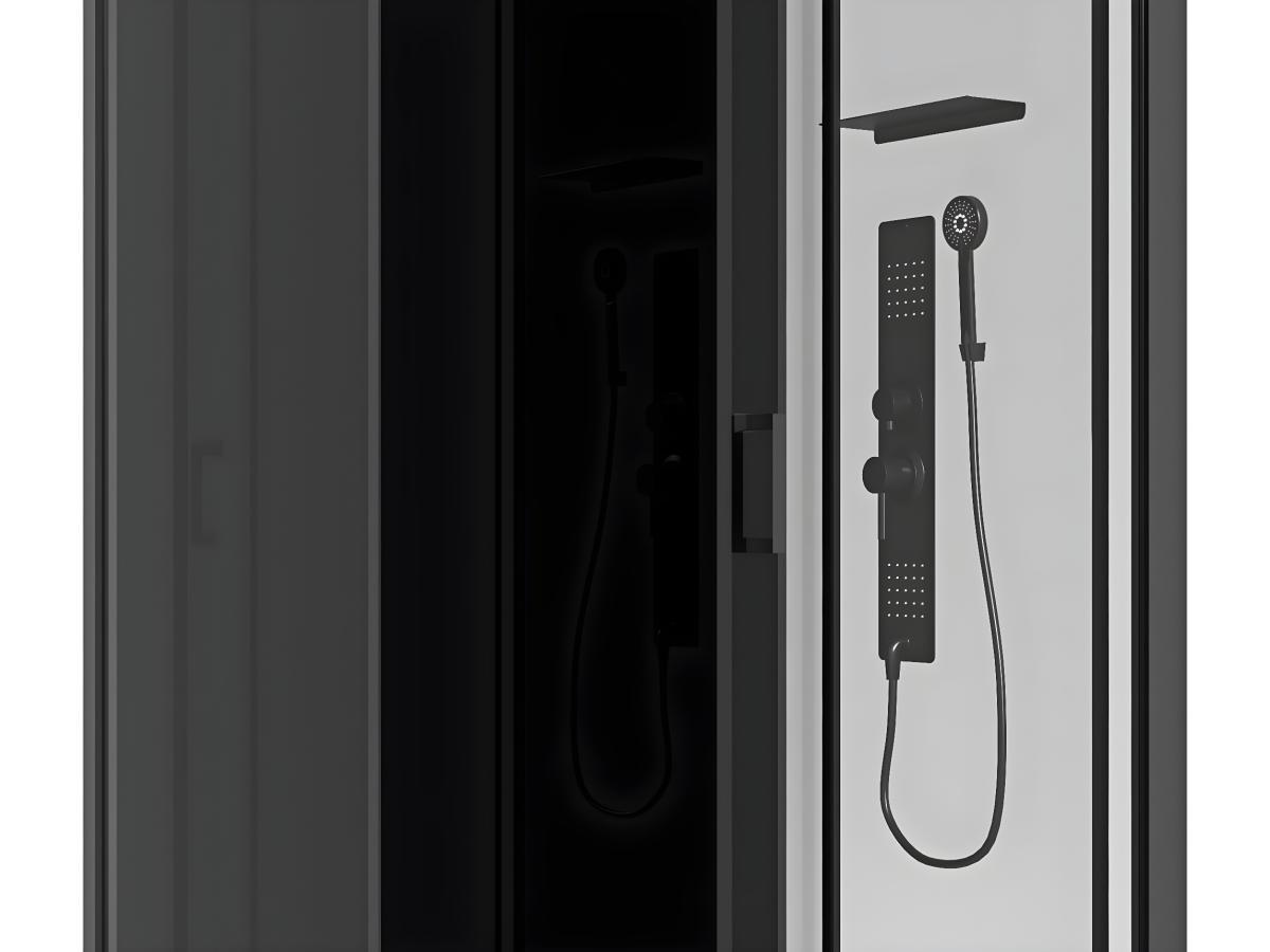 SHOWER DESIGN Duschkabine mit Hydromassage - Beidseitige Installation - 110 x 80 x 215 cm - FOMIRA  