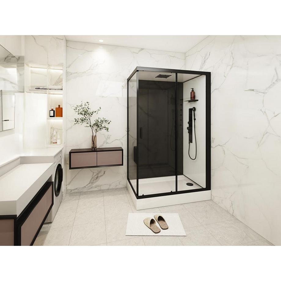 SHOWER DESIGN Box doccia idromassaggio Installazione reversibile L110 x l80 x H215 cm - FOMIRA  