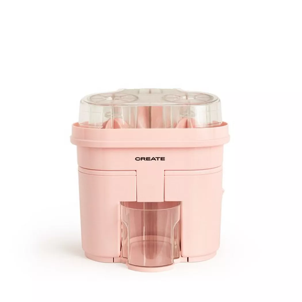 CREATE - Juicer Dual Elektrischer Doppelentsafter 90W, Hellrosa