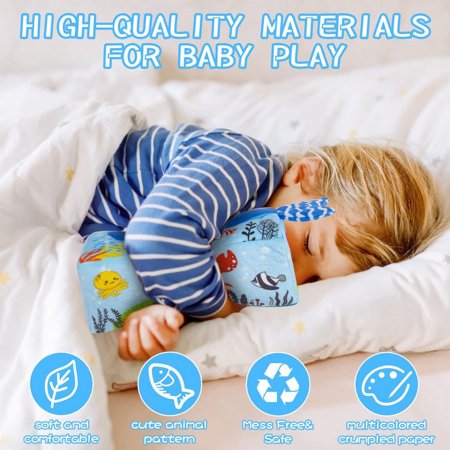 Activity-board  Taschentuchbox Babyspielzeug, Sensorisches Spielzeug Baby Shark Tissue Box Spielzeug 