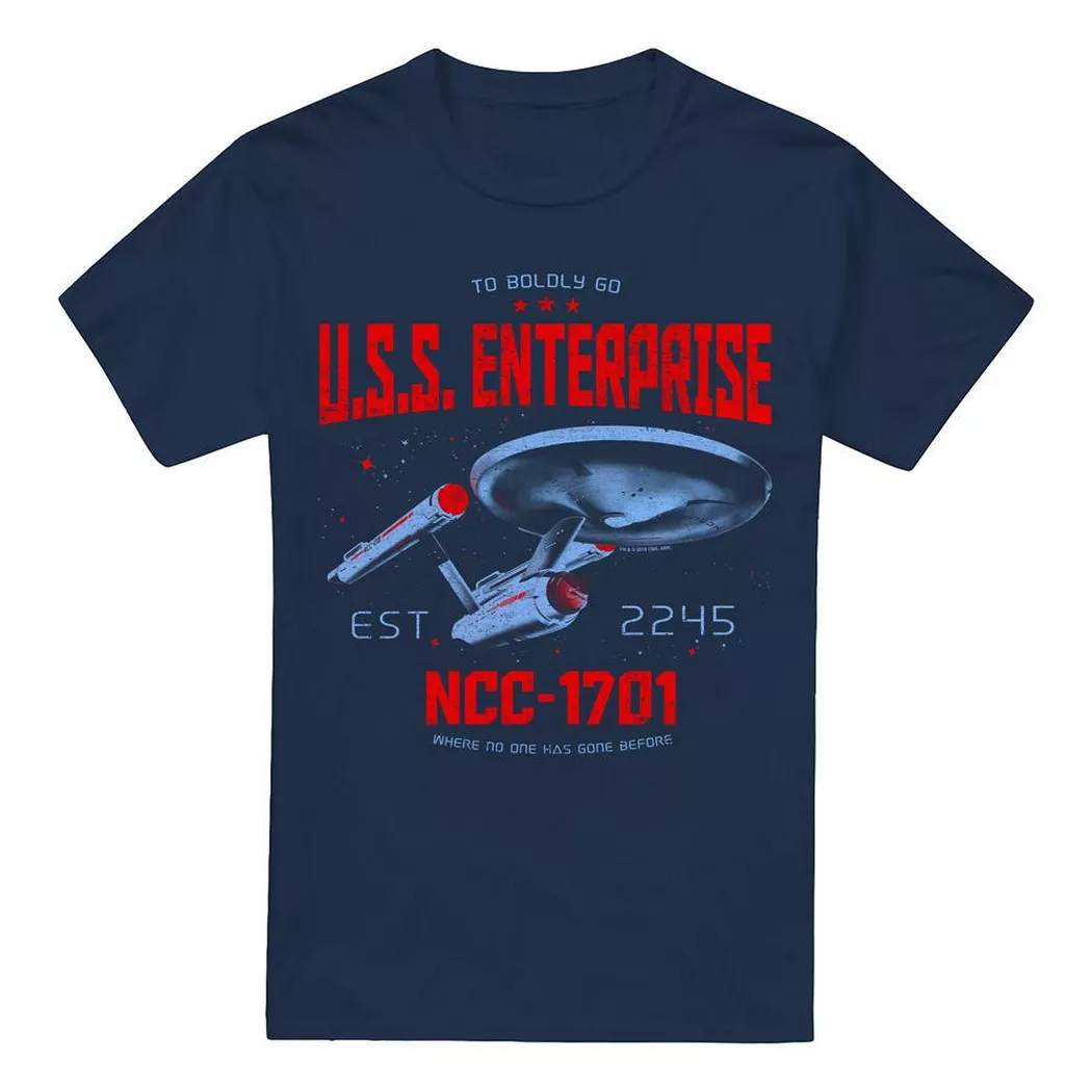 Star Trek - Stardate 2245 TShirt, für Herren, Marine, Größe 5XL