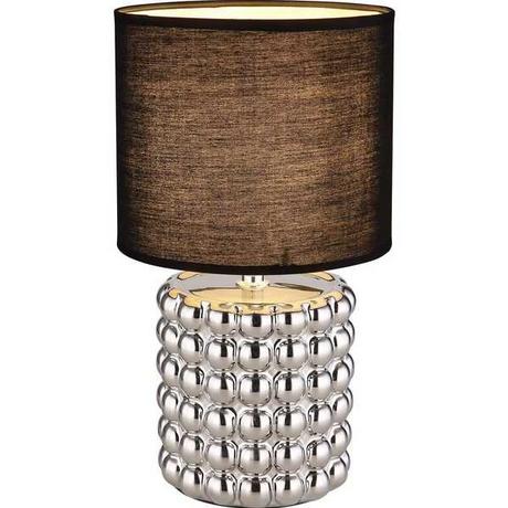 mutoni Tischleuchte Valentino Keramik verchromt 1xE14  