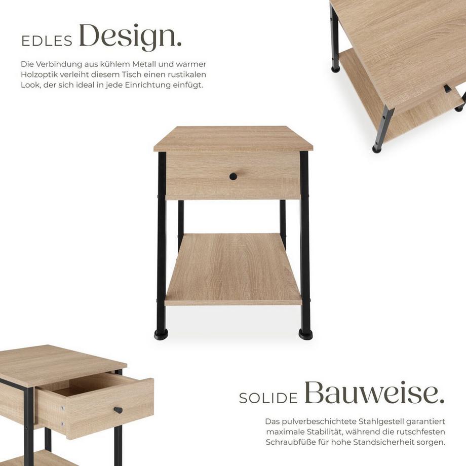 Tectake Nachttisch Bradford  