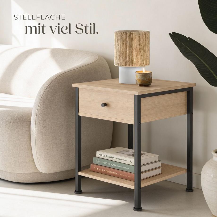 Tectake Nachttisch Bradford  