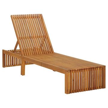 Chaise longue bois d'acacia