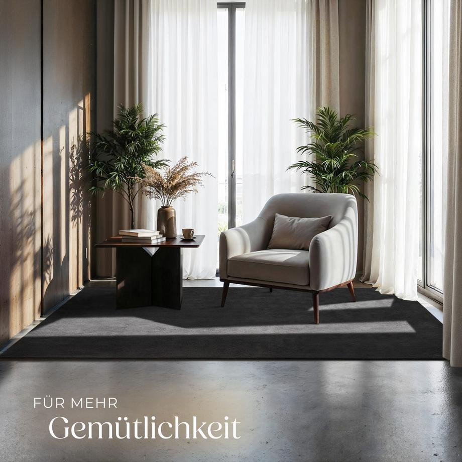 Tectake Tapis à poils ras SOFT ZONE surface douce  