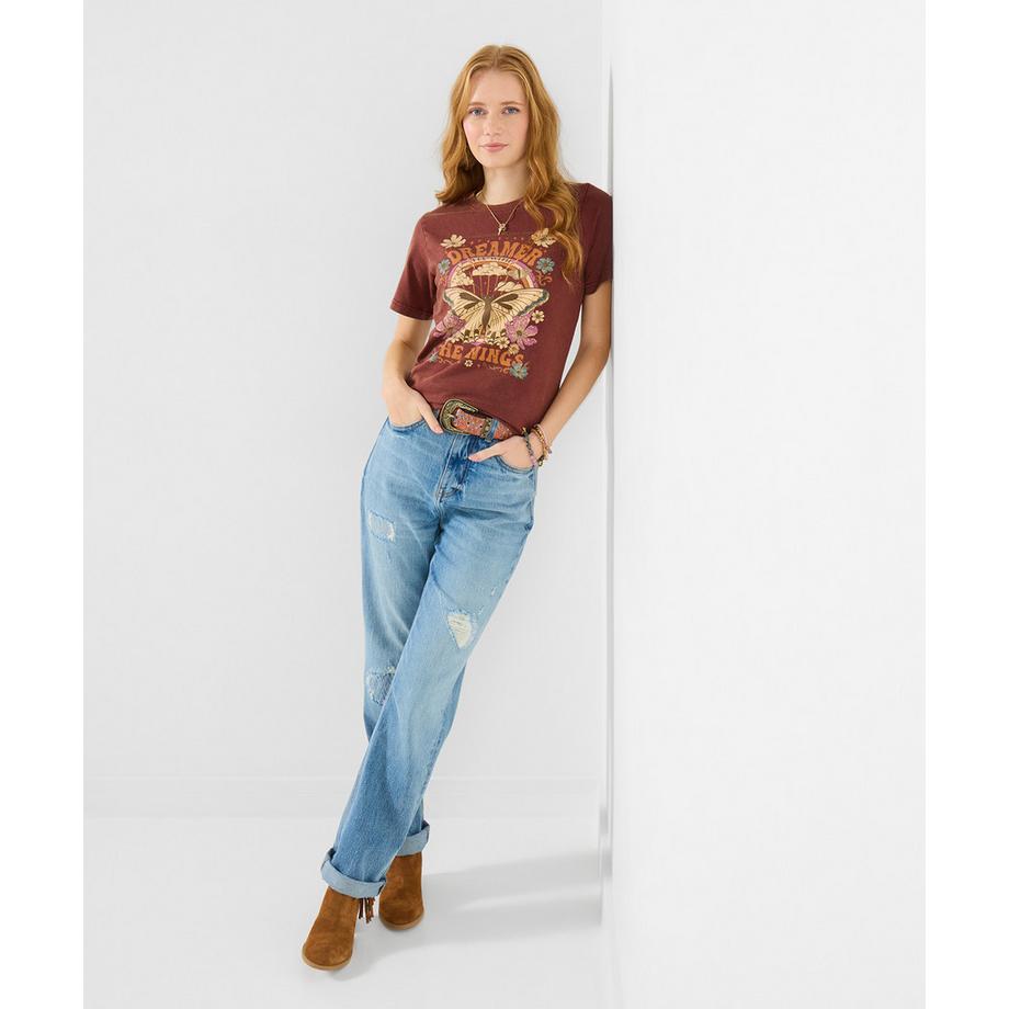 Joe Browns T-shirt motivo farfalla stile retrò  