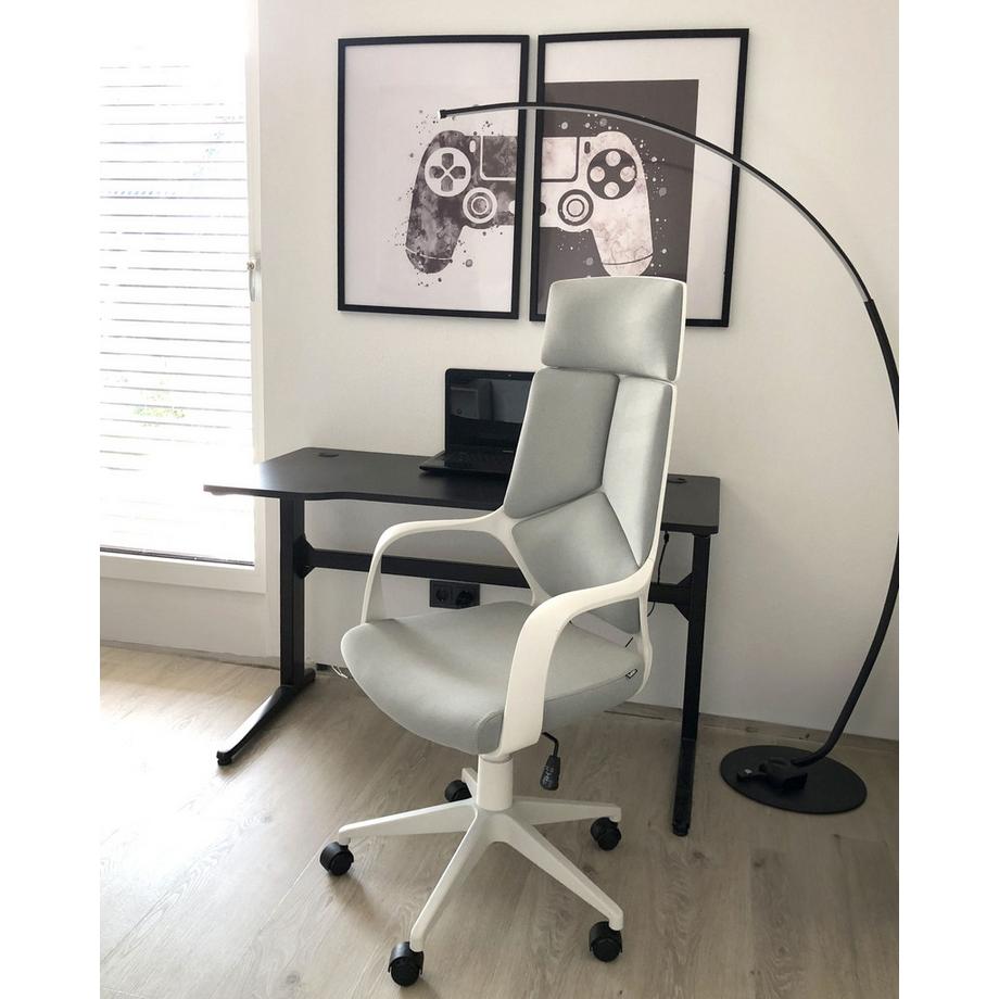 Beliani Sedia da ufficio en Tessuto Minimalista DELIGHT  