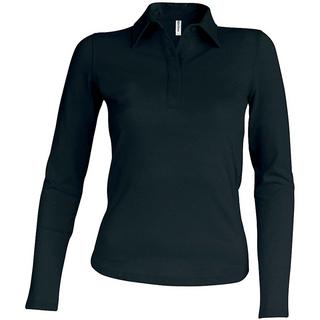 Kariban  damen poloshirt mit langen ärmeln 