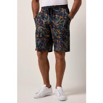 Bermuda di piqué con stampa allover e taglio morbido, fino alla tg. 8XL