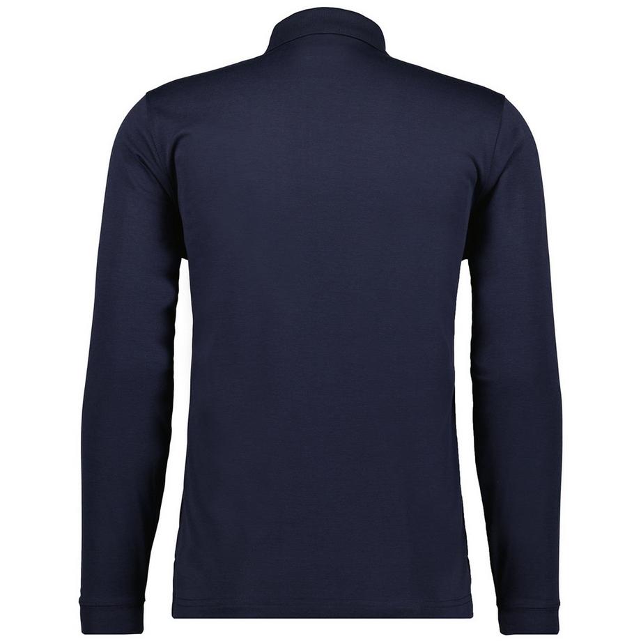 Ragman Polo  Confortable à porter-Soft Knit Polo Knopf Langarm  