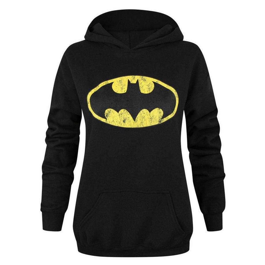 BATMAN Kapuzenpullover mit Used-Look Logo  