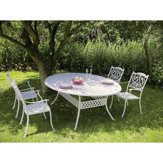 mutoni Table de jardin ovale Ivrea 200x152  