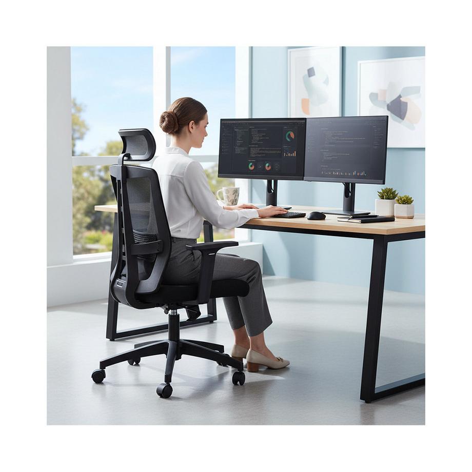 Contini CONTINI chaise de bureau ErgoFlex noir  