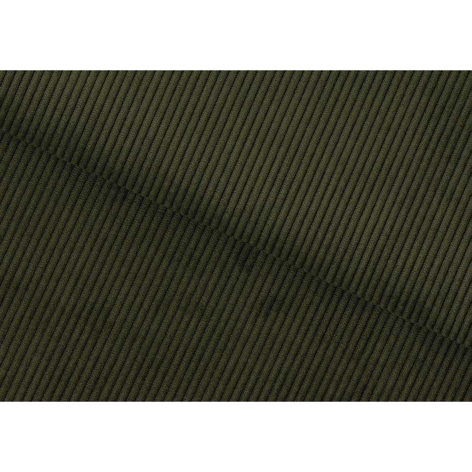 mutoni Sedia da pranzo Giada Retro Wind in tessuto verde oliva nero  