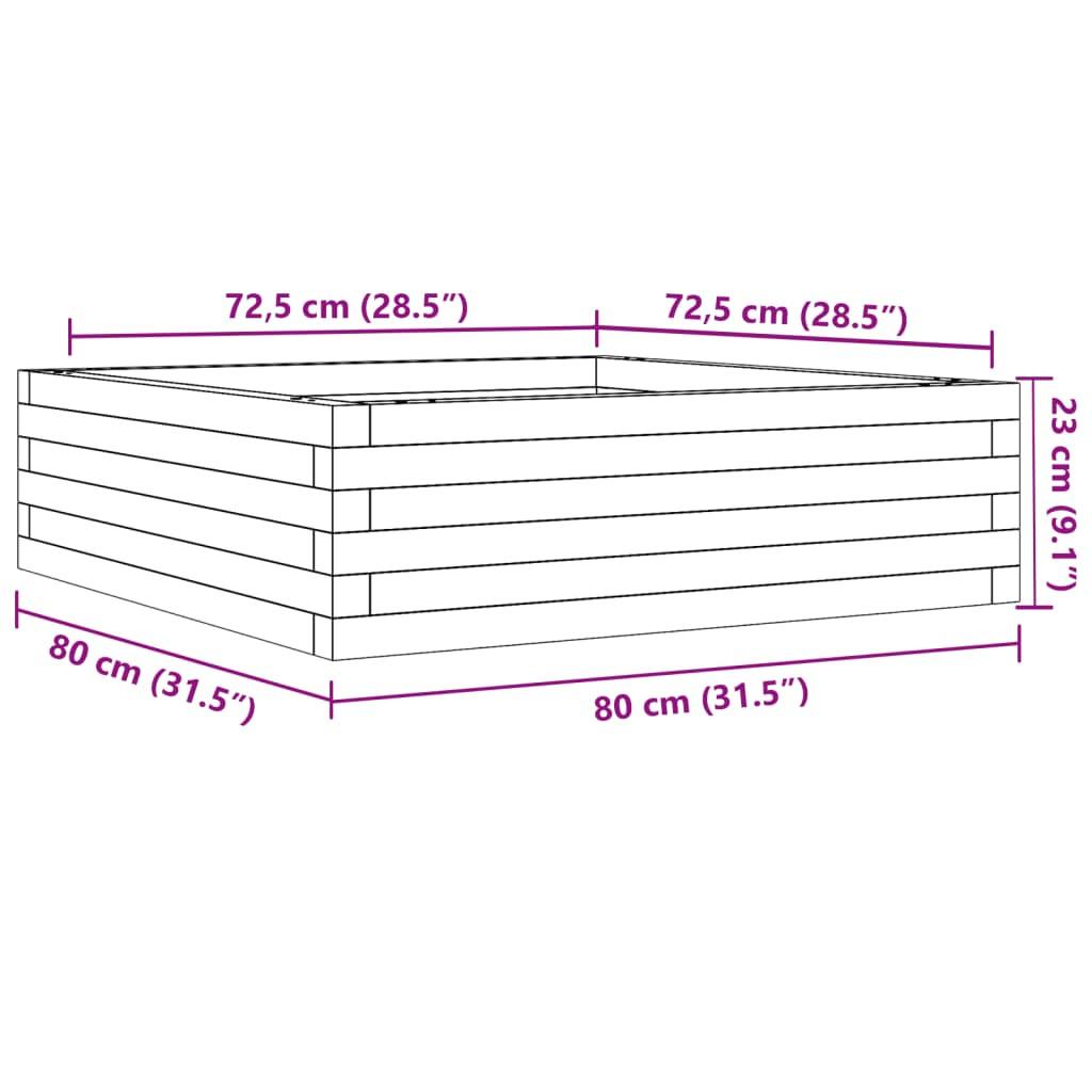 VidaXL Jardinière pinède imprégnée  