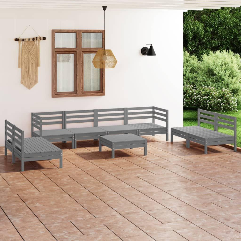 VidaXL Ensemble de meubles de jardin bois de pin  