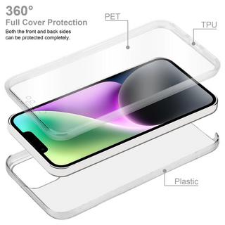 Cadorabo  Housse compatible avec Apple iPhone 14 - 360° Full Body Coque de protection - Protection frontale et dorsale, protection intégrale avec protection d'écran 