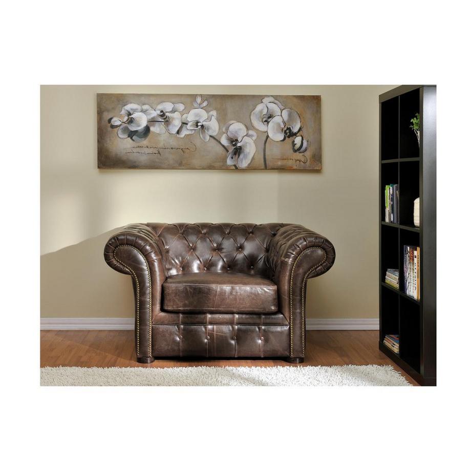 Vente-unique Canapé 3+2+cuir vieilli  