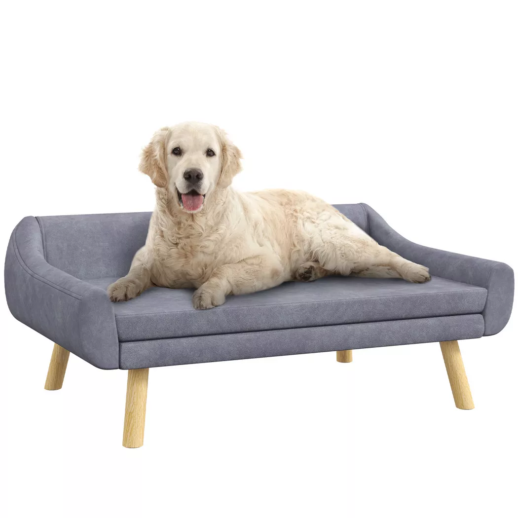 PawHut - Hundesofa, One Size, Grau