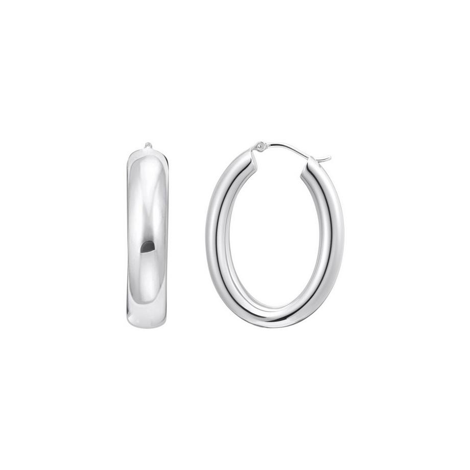 Große, klobige Creolen