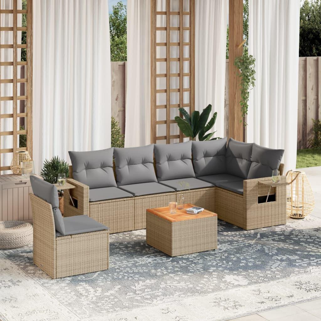 VidaXL set divano da giardino Polirattan  