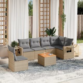 VidaXL set divano da giardino Polirattan  