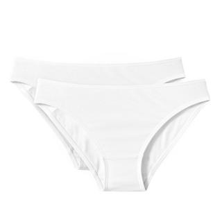 La Redoute Collections  Lot de 2 Slips tout coton uni Cottone 